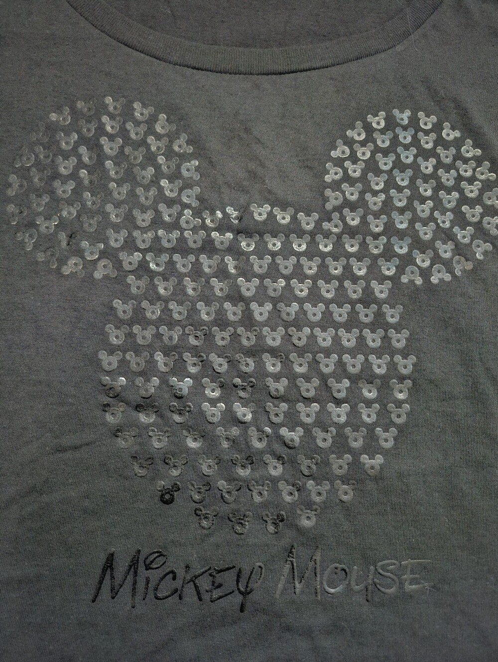 Disney Store Size 4XL Black Mickey Mouse Graphic Short Sleeve T-shirt